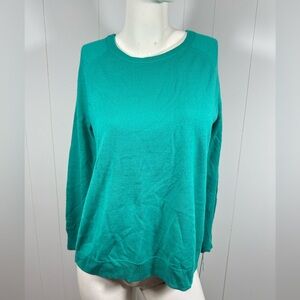 NWT Apt 9 Sz Small S Women’s Green Long Sleeve Knit Sweater Casual